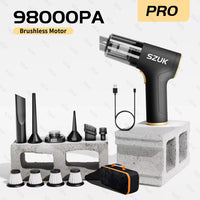 98000PA Car Vacuum Cleaner Mini Cleaning Machine Strong Suction USB Handheld for Car Home Appliance Portable Wireless Cleaner